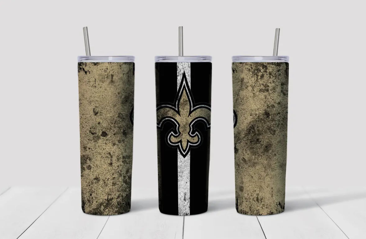 20oz Stainless Steel Tumbler - Football - Orlean Saints