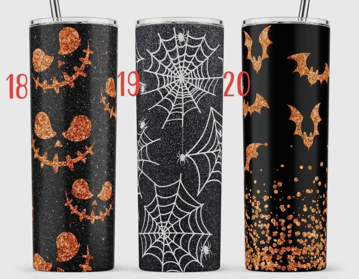 20 oz Stainless Steel Tumbler - Halloween Options