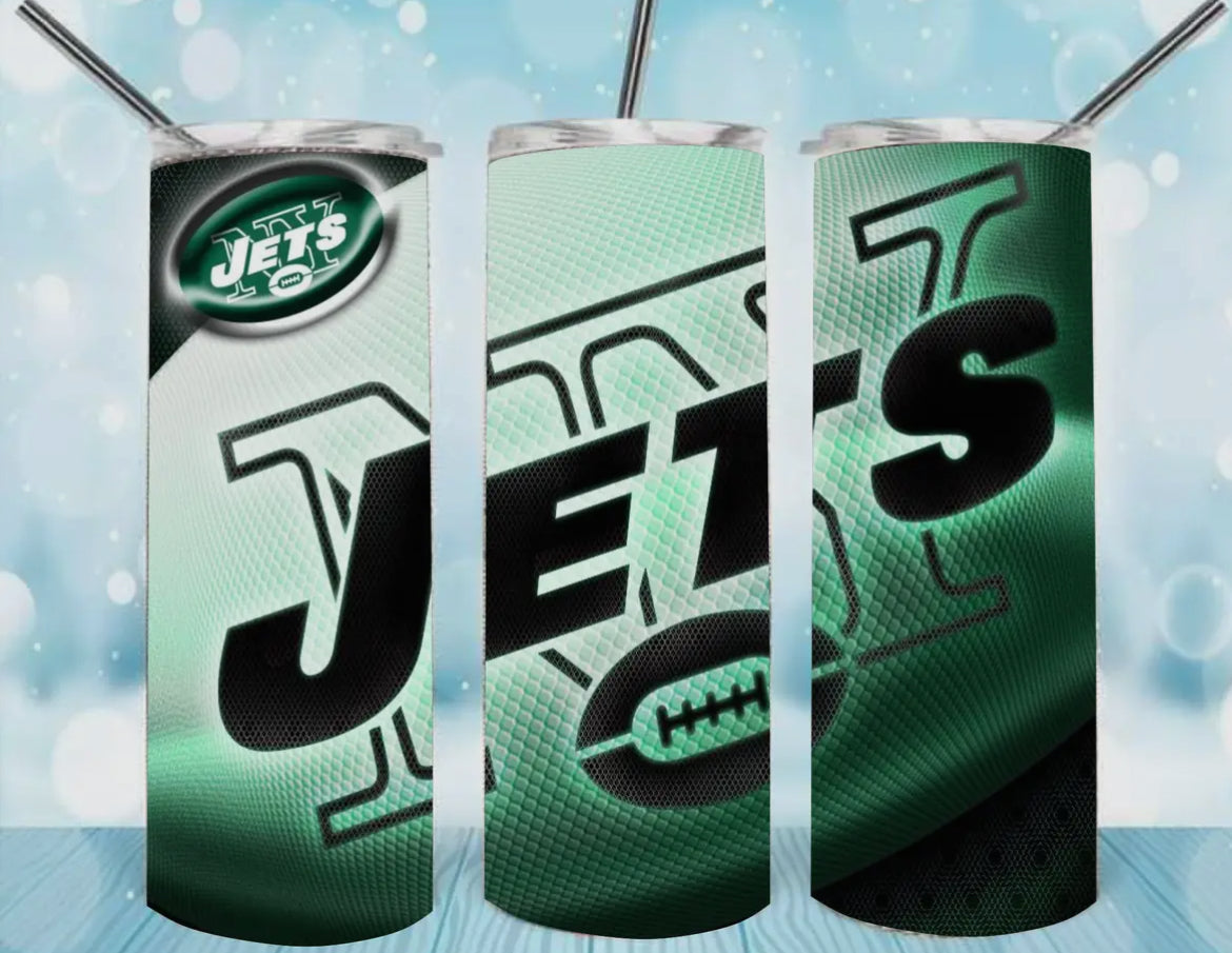 20oz Stainless Steel Tumbler - Football - New York Jets