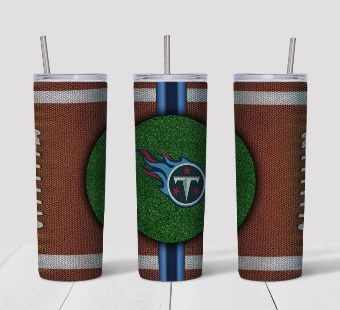 20oz Stainless Steel Tumbler - Football - Tenn. Titans