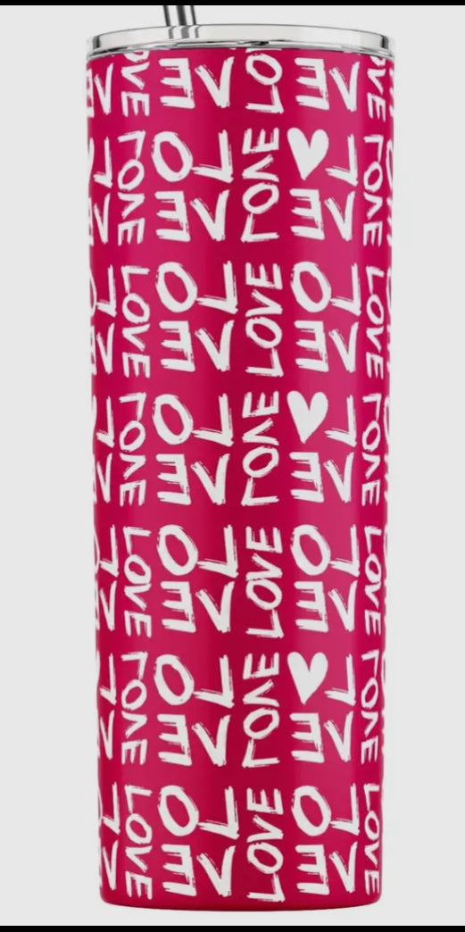 20 oz Stainless Steel Tumbler - Valentine's Day