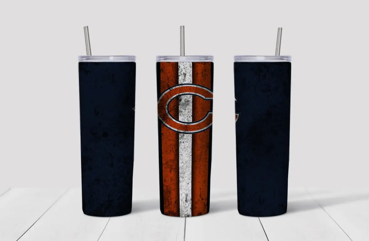 20oz Stainless Steel Tumbler - Football - Chicago Bears