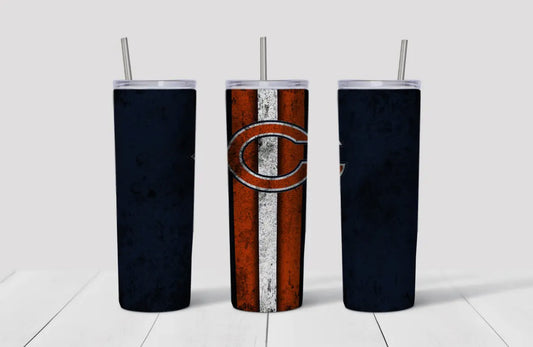 20oz Stainless Steel Tumbler - Football - Chicago Bears