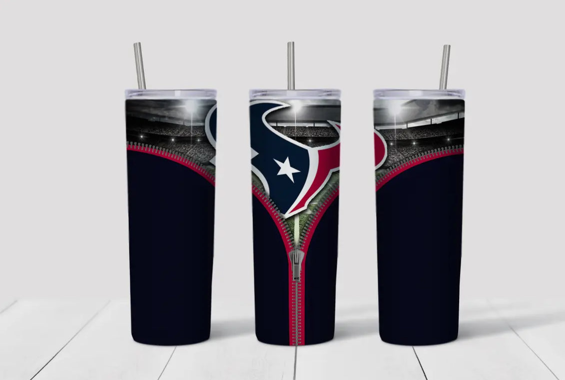 20oz Stainless Steel Tumbler - Football - Texans