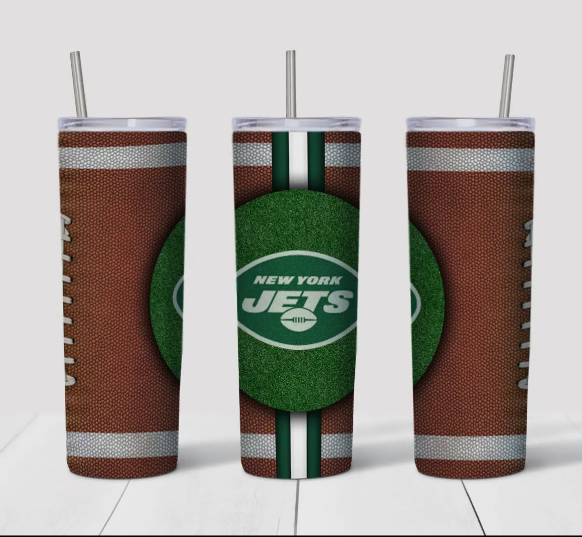 20oz Stainless Steel Tumbler - Football - New York Jets