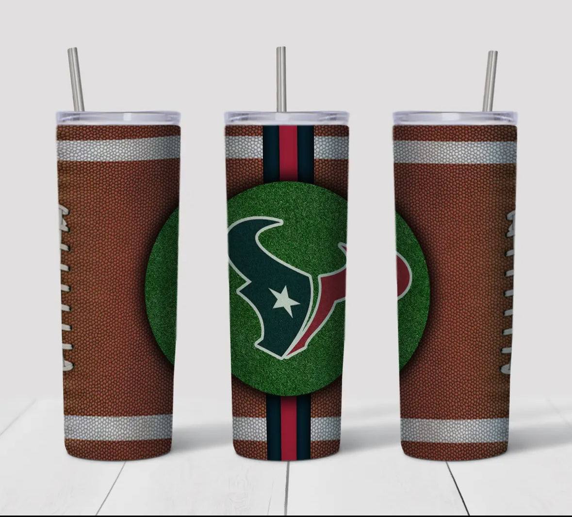 20oz Stainless Steel Tumbler - Football - Texans