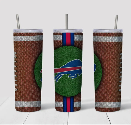 20oz Stainless Steel Tumbler -Football - Buffalo Bills