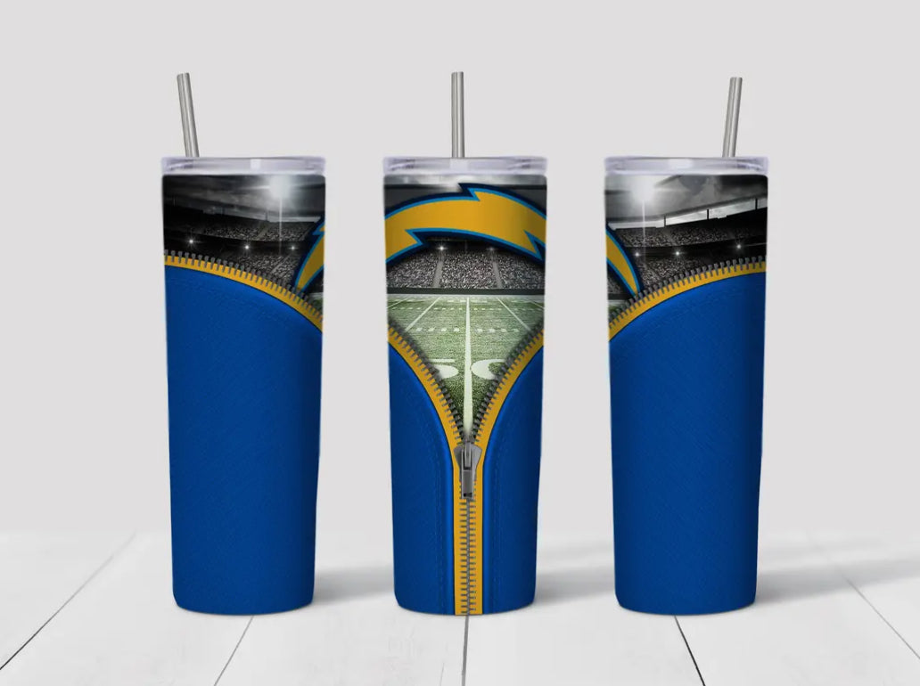 20oz Stainless Steel Tumbler - Football - LA Chargers