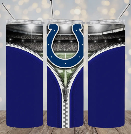 20oz Stainless Steel Tumbler Football - Colts