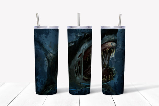 20oz Stainless Steel Tumbler - Shark