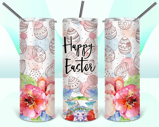 20oz Stainless Steel Tumbler - Happy Easter