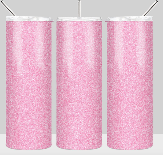 20oz Stainless Steel Tumbler - Full Pink Tumbler