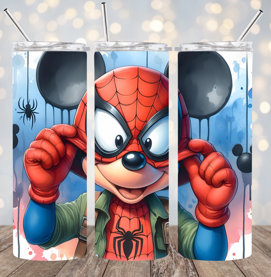 20oz Stainless Steel Tumbler - Mickey+Spiderman