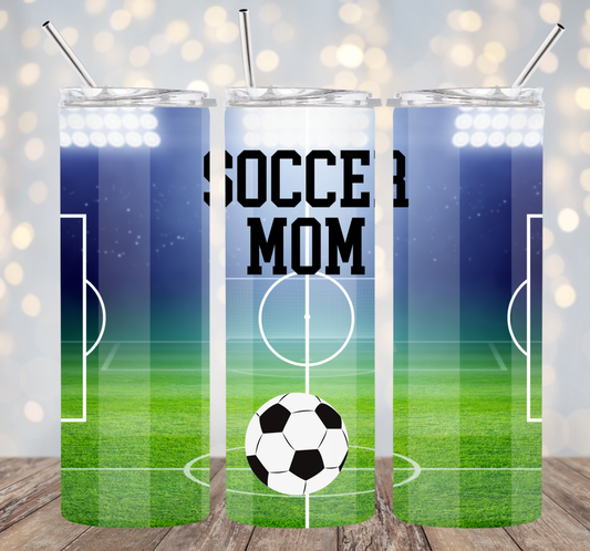 20oz Stainless Steel Tumbler - Soccer Mom 2