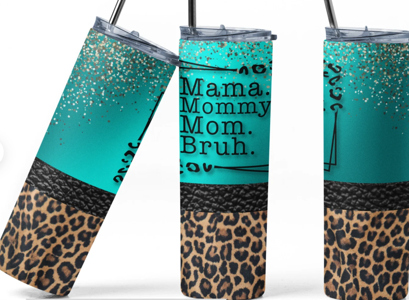 20oz Stainless Steel Tumbler - Mama Mommy Mom Bruh