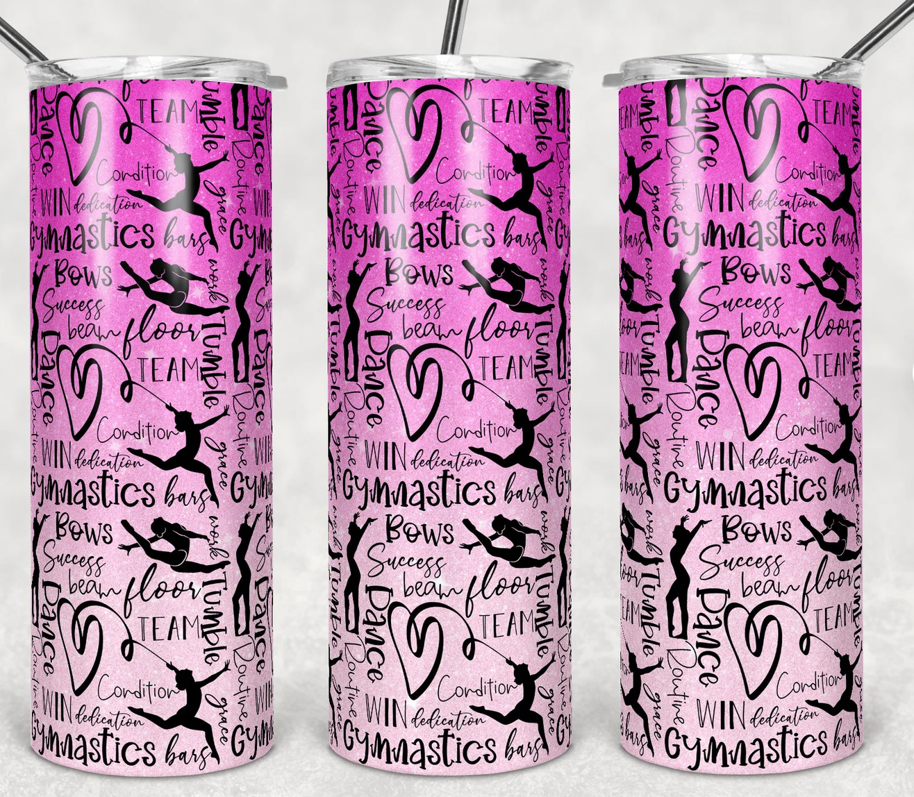 20oz Stainless Steel Tumbler - Gymnastics