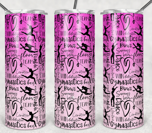 20oz Stainless Steel Tumbler - Gymnastics