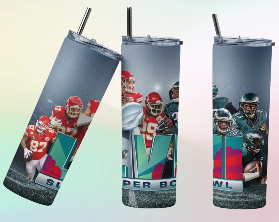 20 oz Stainless Steel Tumbler - Super Bowl LVII