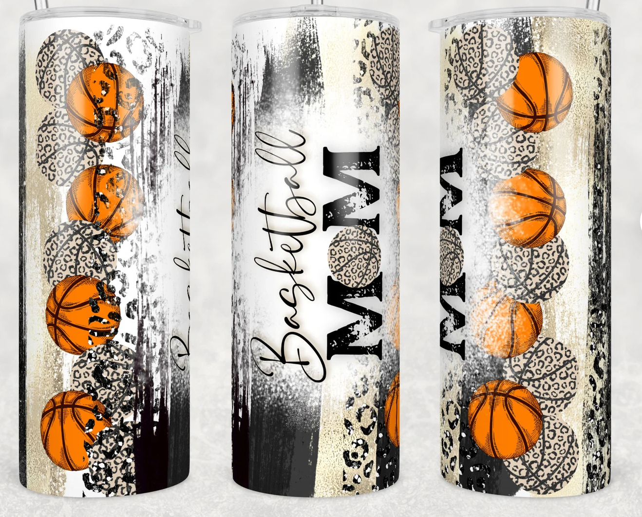 20oz Stainless Steel Tumbler - Basketball Mom