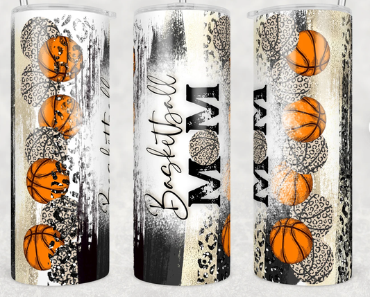 20oz Stainless Steel Tumbler - Basketball Mom