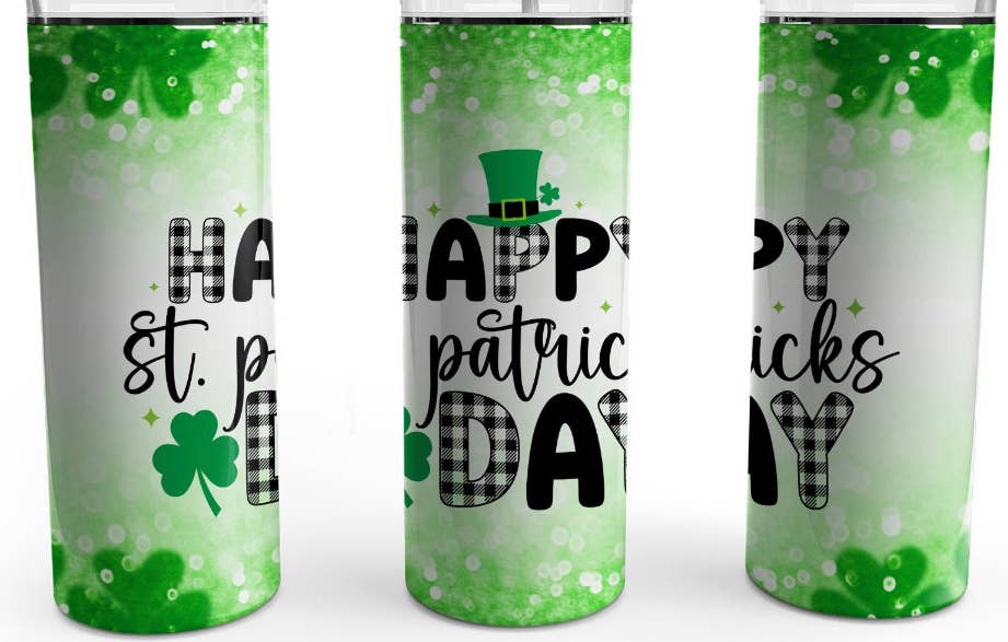 20 oz Stainless Steel Tumbler - Happy St. Patrick’s Day