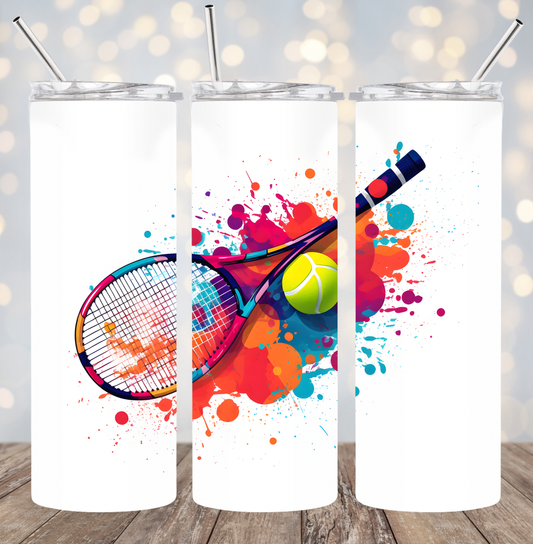 20oz Stainless Steel Tumbler - Tennis