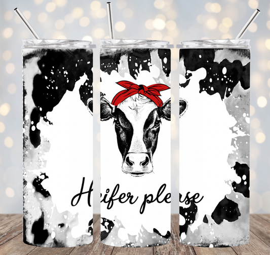 20oz Stainless Steel Tumbler - Heifer Please