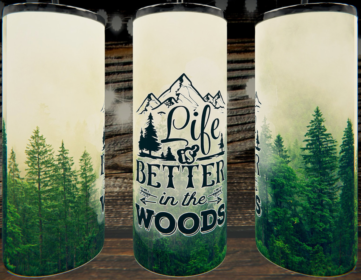 20oz Stainless Steel Tumbler - Life in the Woods