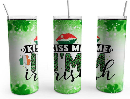 20 oz Stainless Steel Tumbler - St. Patrick’s Day Kiss/Irish